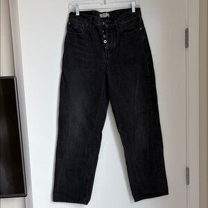 Madewell Black Boyfriend Jeans